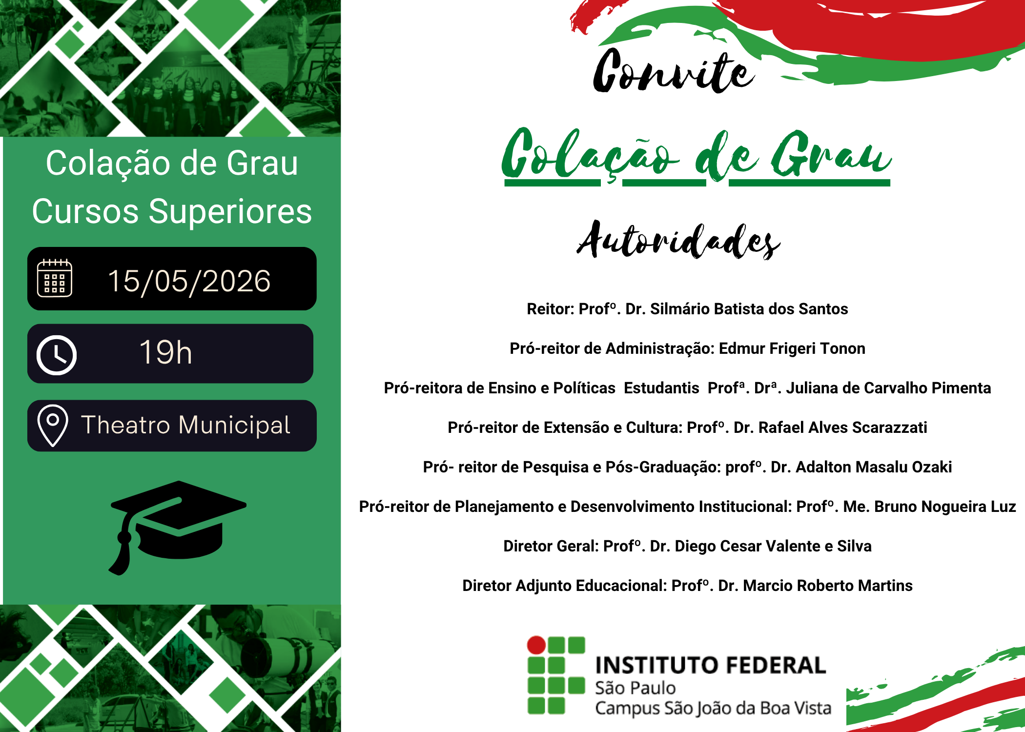 Convite com Autoridades IFSP